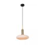 Lucide Singala - lampe suspendue - Ø 30 x 169 cm - opale et or