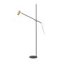 Lucide Philine - lampadaire - 66 x 66 x 165 cm - noir