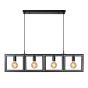 Roi Du Luminaire Apollo - lampe suspendue - 112 x 7 x 165 cm - noir