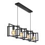 Roi Du Luminaire Apollo - lampe suspendue - 112 x 7 x 165 cm - noir