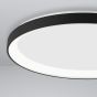 Nova Luce Pertino - plafonnier - Ø 58 x 6 cm - 48W LED dimmable incl. - noir sable