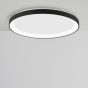 Nova Luce Pertino - plafonnier - Ø 58 x 6 cm - 48W LED dimmable incl. - noir sable