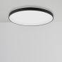 Nova Luce Pertino - plafonnier - Ø 48 x 6 cm - 38W LED dimmable incl. - noir sable