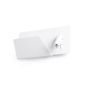 Faro Suau Left - applique murale avec interrupteur et port USB - 28 x 12 x 15,5 cm - 3W LED incl. - blanc mat