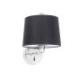 Faro Montreal - applique murale - 21,5 x 19 x 32 cm - noir et chrome