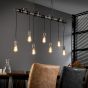 Vico Tube Wrap - lampe suspendue - 120 x 10 x 150 cm - vieil argent