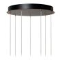 Lucide Berliane - lampe suspendue - Ø 39 x 164,5 cm - 7 x 3,8W LED dimmable incl - transparent et doré