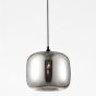 Nova Luce Savaz - lampe suspendue - Ø 28 x 120 cm - noir et chrome