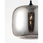 Nova Luce Savaz - lampe suspendue - Ø 28 x 120 cm - noir et chrome