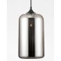 Nova Luce Savaz - lampe suspendue - Ø 17,5 x 120 cm - noir et chrome