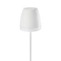 Nova Luce Colt - lampe de table extérieure à piles - Ø 11 x 38 cm - 1W LED dimmable incl - IP44 - blanc sable