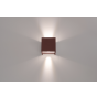 Century Italia Applique - applique murale - 10 x 10 x 10 cm - 10W LED incl - couleur de lumière réglable - IP65 - marron