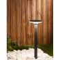 Nova Luce Suite - lampe de jardin - Ø 18 x 60 cm - 12W LED incl. - IP54 - gris foncé