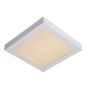 Lucide Brice-Led - plafonnier - 30 x 30 x 3,9 cm - 30W LED dimmable incl. - IP44 - blanc