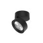 Nova Luce Universal - spot en saillie 1L - Ø 9,5 x 7 cm - 20W LED incl. - noir sable