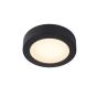 Lucide Brice-Led - plafonnier - Ø 18 x 3,9 cm - 11W LED dimmable incl. - IP44 - noir