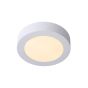 Lucide Brice-Led - plafonnier - Ø 18 x 3,9 cm - 11W LED dimmable incl. - IP44 - blanc