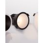 Nova Luce Luela - spot encastré - Ø 85 mm - taille d'encastrement 75 mm - 13W LED incl. - noir avec blanc - 3000K