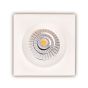 Maxlight Technical Spot H0062 - spot encastré 1L - 90 x 90 mm, Ø 76 mm taille d'encastrement - 7,5W LED incl. - IP65 - blanc