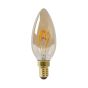 Lucide Ampoule LED - ampoule à filament dimmable - Ø 3,5 x 9,8 cm - E14 - 3W - 2200K - ambre