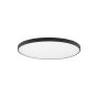 Nova Luce Perfect Profile - plafonnier - Ø 100 x 10 cm - 120W LED dimmable incl. - noir