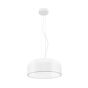 Nova Luce Perleto - lampe suspendue - Ø 35 x 133 cm - blanc