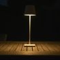 Lucide Justin - lampe de table d'extérieur à piles - 38 cm - 2,2W LED incl - IP54 - blanc