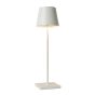 Lucide Justin - lampe de table d'extérieur à piles - 38 cm - 2,2W LED incl - IP54 - blanc