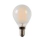 Lucide Ampoule à filament LED - Ø 4,5 x 7,7 cm - E14 - 4W dimmable - 2700K - albâtre