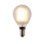 Lucide Ampoule à filament LED - Ø 4,5 x 7,7 cm - E14 - 4W dimmable - 2700K - albâtre