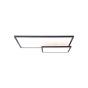 Brilliant Bility - plafonnier - 62 x 46,5 x 7,4 cm - 36W easyDim LED incl - blanc et noir