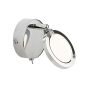 Searchlight Languna - applique murale avec interrupteur - 9 x 9 cm - 5W LED dimmable incl - chrome