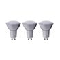 Spot LED (lot de 3) - GU10 - 3W - 3000K - gris