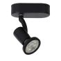 Lucide Jaster - spot en saillie - 11,7 x 6 x 15,5 cm - 5W LED incl - noir