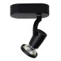 Lucide Jaster - spot en saillie - 11,7 x 6 x 15,5 cm - 5W LED incl - noir