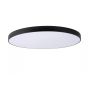 Lucide Unar - plafonnier - Ø 80 x 5 cm - 80W LED dimmable incl - 3 niveaux de dimmer - noir