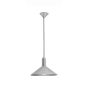 Nova Luce Umbria - lampe suspendue - Ø 35 x 120 cm - gris clair et noir