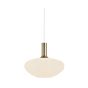 Nordlux Alton - lampe suspendue - Ø 35 x 330 cm - blanc opale et laiton ou noir