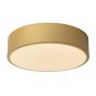 Lucide Unar - plafonnier - Ø 20 x 5 cm - 12W LED dimmable incl - 3 steps dimmer - mat gold