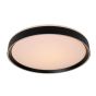 Lucide Nuria - plafonnier - Ø 50 x 7,5 cm - 36W LED incl. - 3 niveaux de gradation - noir