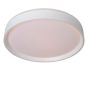 Lucide Nuria - plafonnier - Ø 40 x 7,5 cm - 24W LED incl. - 3 niveaux de gradation - blanc