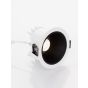 Nova Luce Brady - spot à encastrer - Ø 14 x 9 cm - Ø 130 mm encastré - 20W LED incl. - IP67- blanc avec noir