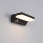 Nova Luce Dyn - Applique d'extérieur avec capteur solaire et interrupteur - 16 x 11,5 x 6 cm - 1,5W LED dimmable incl - IP65 - anthracite