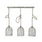 Vico Mesh - lampe suspendue - 130 x 30 x 150 cm - gris