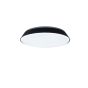 Lutec Panther - plafonnier - smart lighting - Lutec Connect - Ø 45 x 7,8 cm - 40W LED incl - fonction dimming et couleur de lumière réglable via app - noir mat