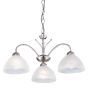 Searchlight Milanese - lampe suspendue - Ø 56 x 78 cm - argent satiné