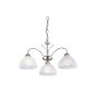 Searchlight Milanese - lampe suspendue - Ø 56 x 78 cm - argent satiné