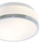 Searchlight Discs - plafonnier de salle de bains - Ø 23 x 9,5 cm - IP44 - opale et chrome