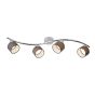 Lucide Alys-led - spot de plafond - 69 cm - 4 x 5W LED incl - chrome