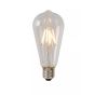 Lucide Lampe à incandescence LED classe B - Ø 6,4 x 14,6 cm - E27 - 7W dimmable - 2700K - transparent